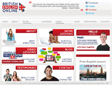 Tablet Screenshot of britishenglishonline.com